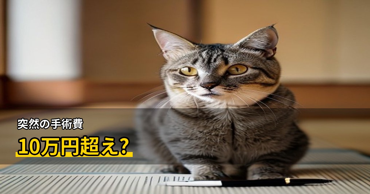 猫の手術費用の相場は？保険適用される範囲と自己負担の目安