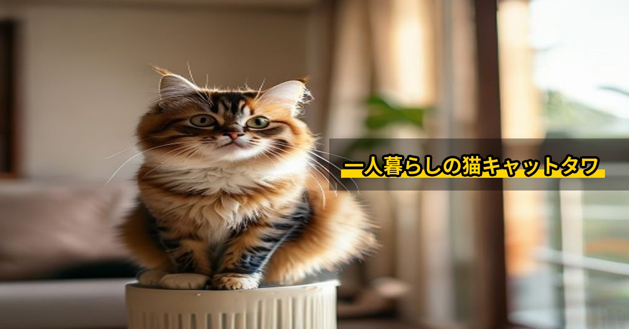 【一人暮らしの猫】キャットタワーの選び方と失敗しないポイント