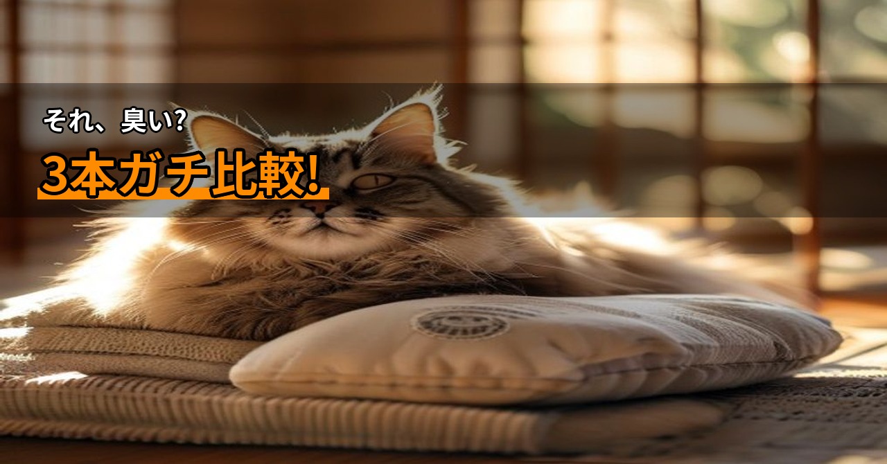 猫のニオイ対策、3つの消臭スプレーを使い比べてわかったこと